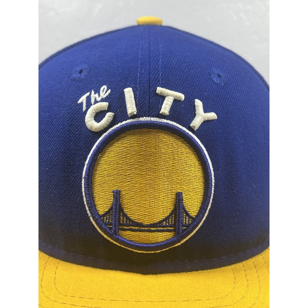 Snap Back Hat Golden State Warriors The City Hardwood Classic New Era 9FIFTY Cap - Picture 2 of 16
